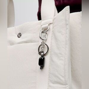 Lululemon Everywhere Belt Bag Charm Keychain- Black/Silver